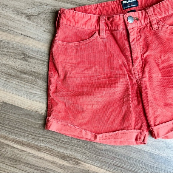 Outdoor Research Corduroy Shorts Coral Red Size 2 - Picture 10 of 13